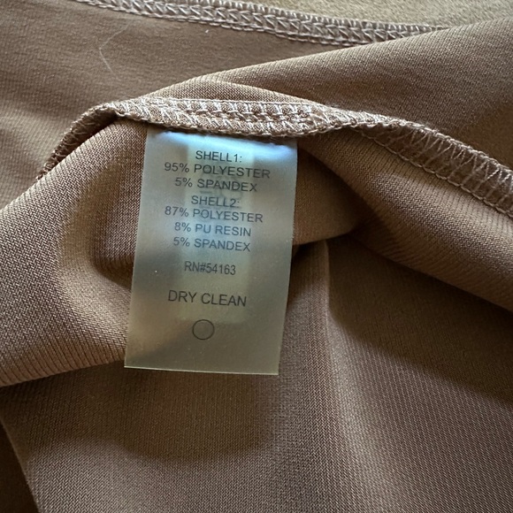 Calvin Klein Tan Faux Suede Dress w/Jacket - Picture 5 of 13